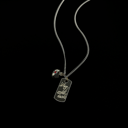 Love & deep space celeb necklace