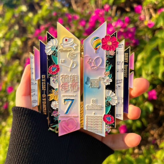 BTS enamel pin