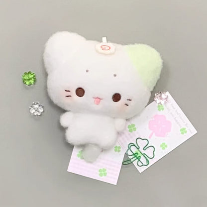 Japanese rabbit fish cake and leaf plushie
