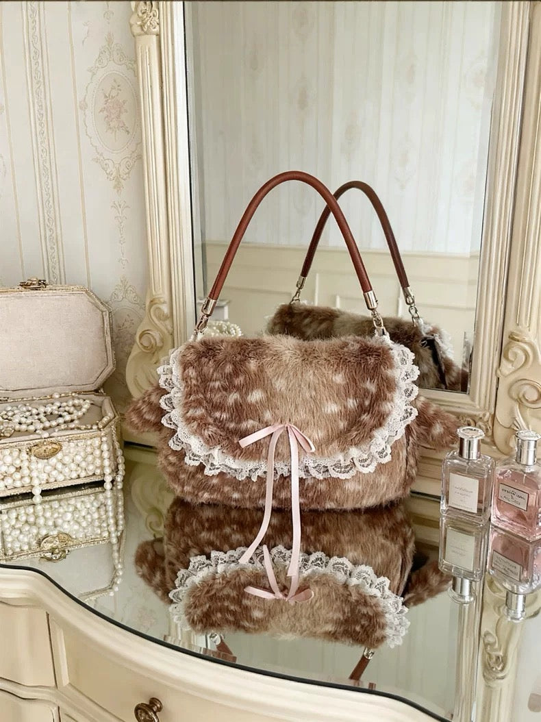 Bambi winter aesthetic handbag