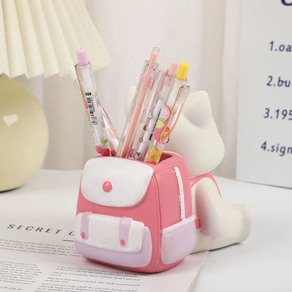 Lucky cat stationary box
