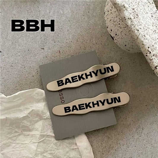 EXO baekhyun 2 pcs metal hair clip