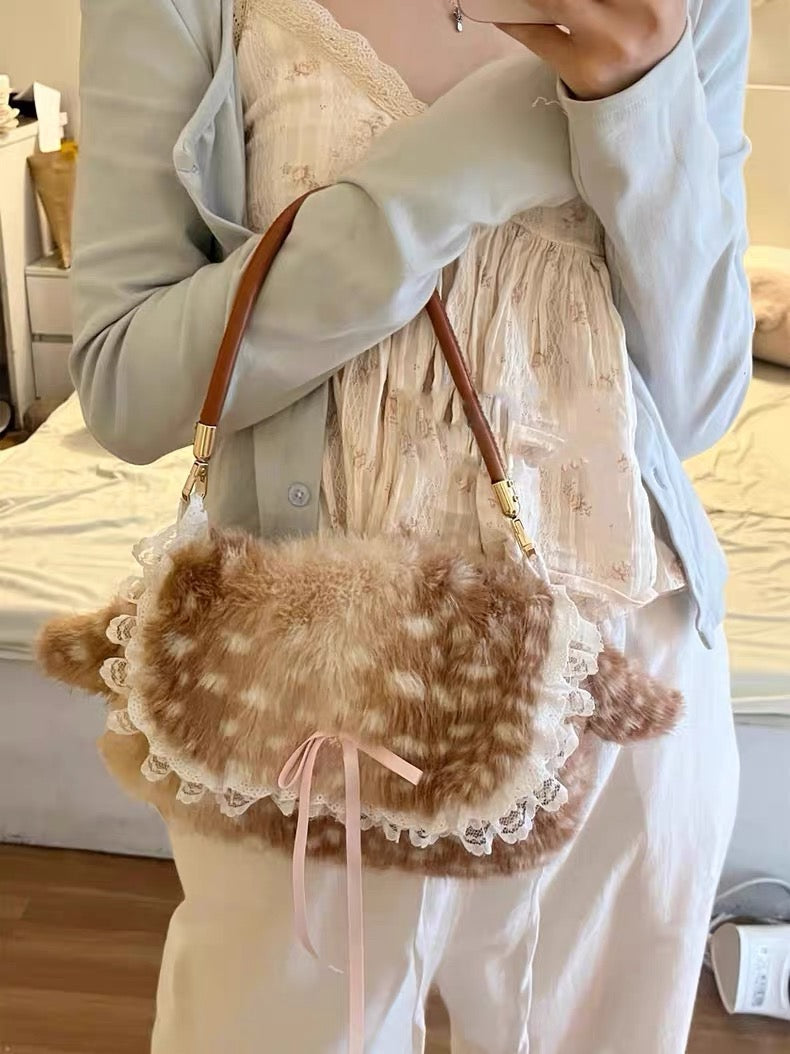 Bambi winter aesthetic handbag