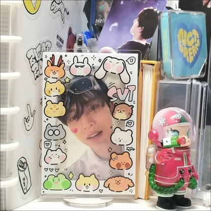 Seventeen acrylic standee