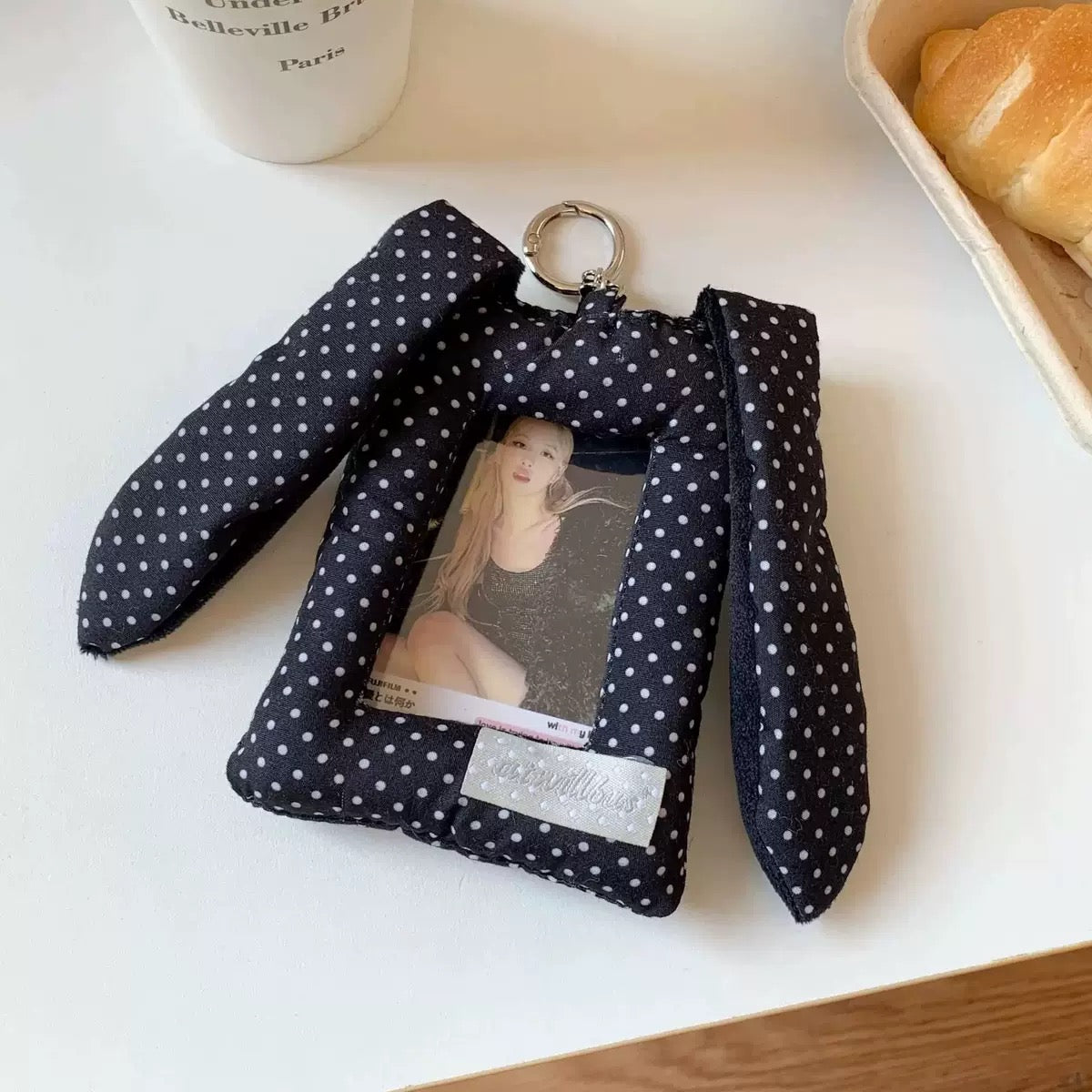 Bunny style photo card holder