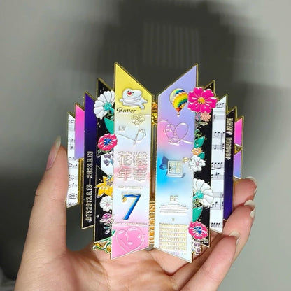 BTS enamel pin