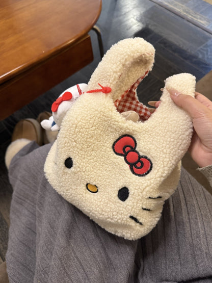 Hello kitty furry bag ( without hello kitty charm )