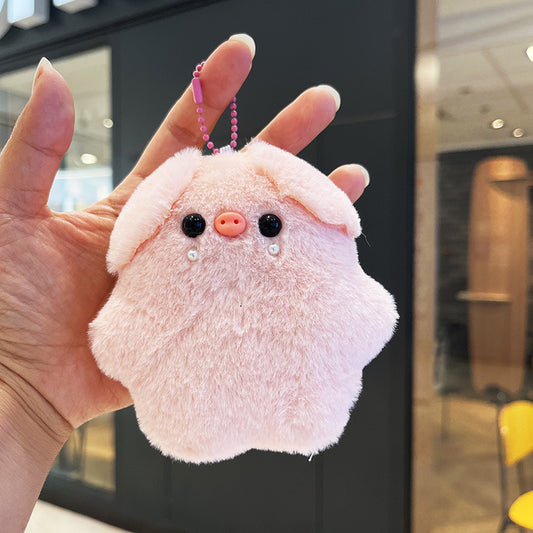 Piggy plush keychain