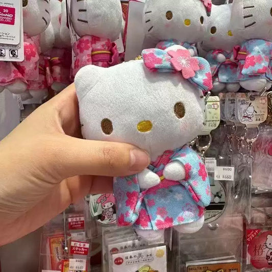 Hello kitty Japanese kimono 10 cm plushie keyring