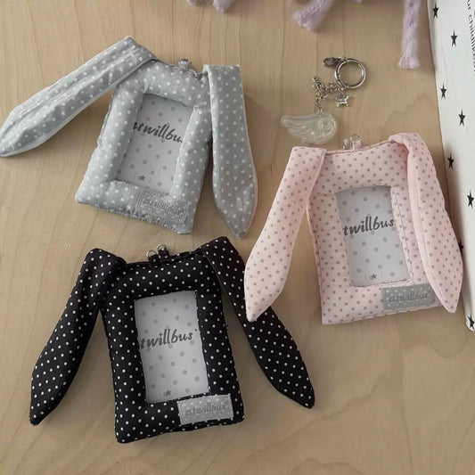 Bunny style photo card holder