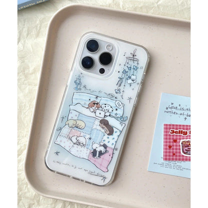 Coquette couple/ bestfriend phone case