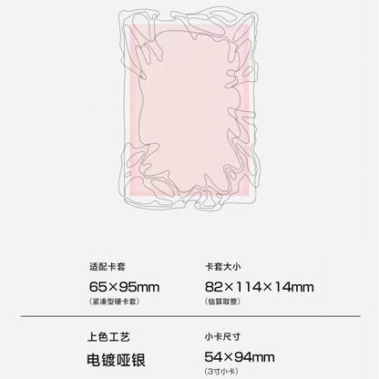 Metallic photo card holder