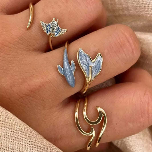 Whale style ring