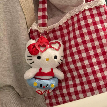 Hellokitty plush doll keyring
