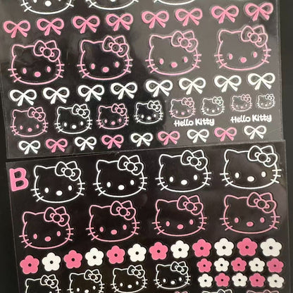 hello kitty sticker sheet waterproof for glass , laptop , phone decoration
