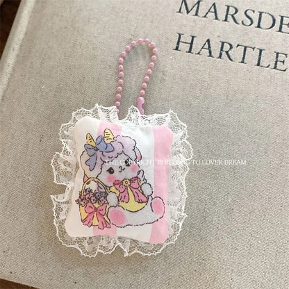 Coquette rabbit keyring