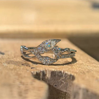 Love and deep space wedding ring