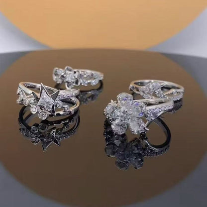 Love and deep space wedding ring