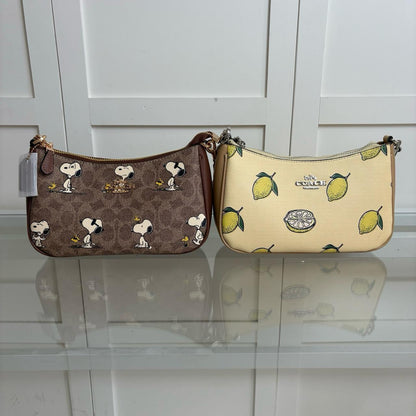 Coach printed hand bag