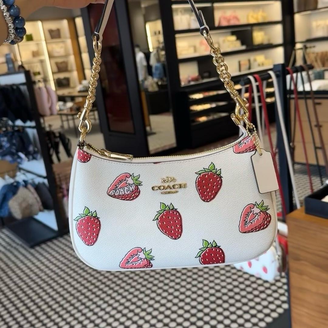 Coach printed hand bag