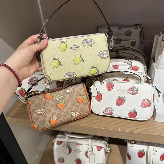 Coach printed hand bag