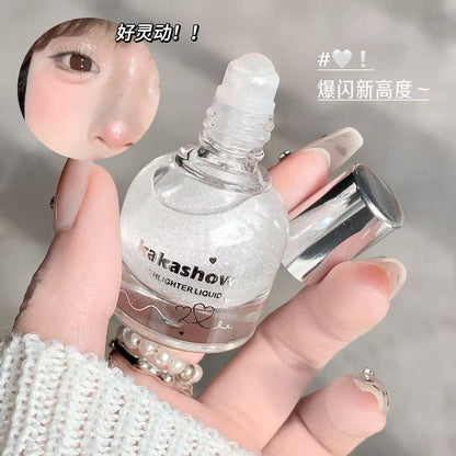 Kakashow liquid shine and sparkle highlighting glitter