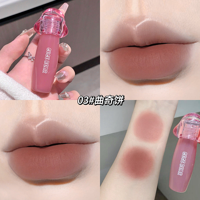 Gege bear milk cream velvet matte lip mud