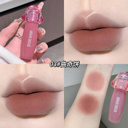 Gege bear milk cream velvet matte lip mud