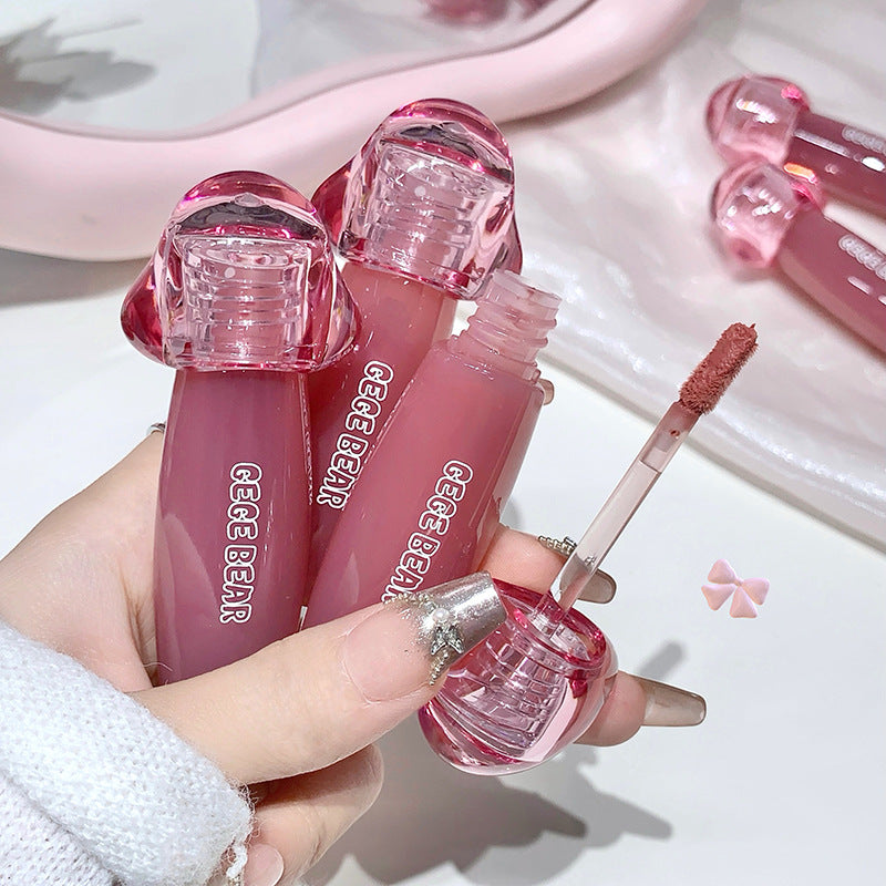 Gege bear milk cream velvet matte lip mud