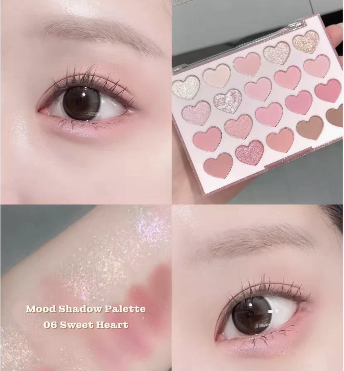Dasique Sweetheart series 20 colour eyeshadow palette and blush