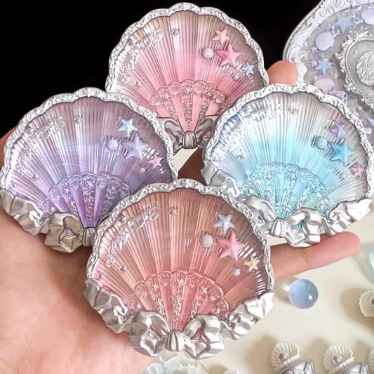Flower knows shell pearl satin blush
