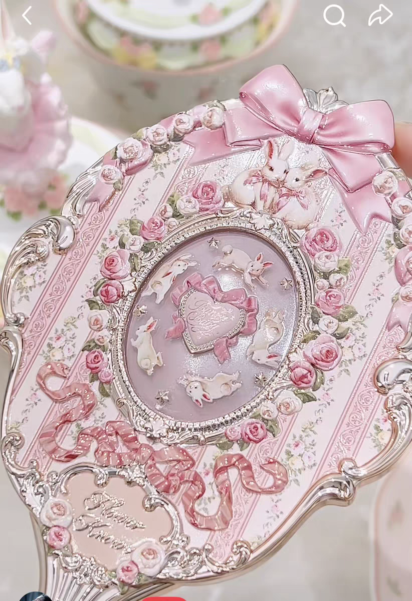 Flower knows bunny gardan mirror