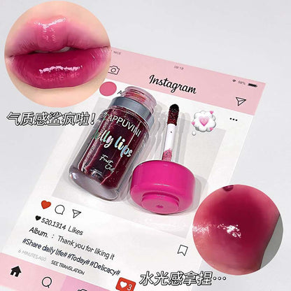 Cappuvini mushroom shaped glossy lip gloss