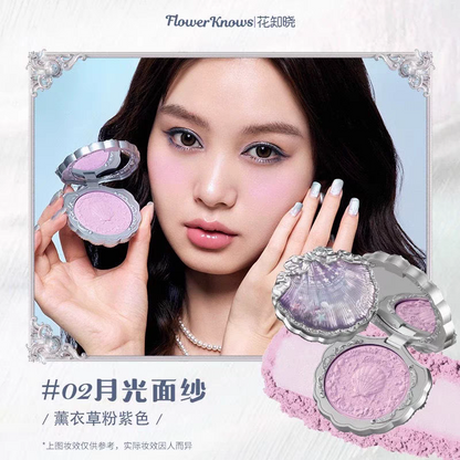 Flower knows shell pearl satin blush