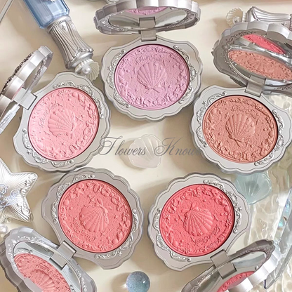 Flower knows shell pearl satin blush