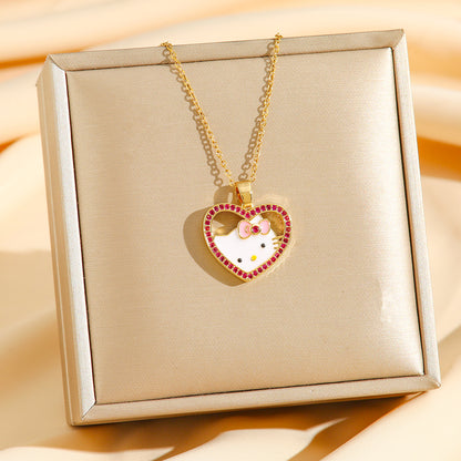 H.k heart necklace