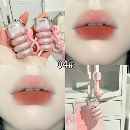 JOJO DAIRY pink bear velvet matte lip mud