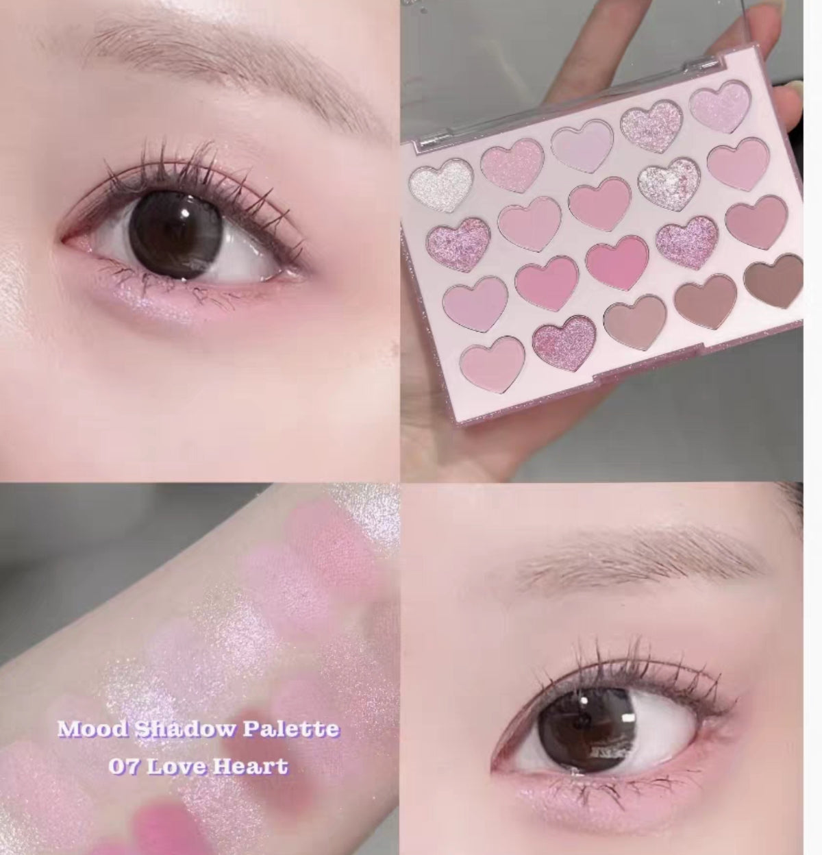 Dasique Sweetheart series 20 colour eyeshadow palette and blush