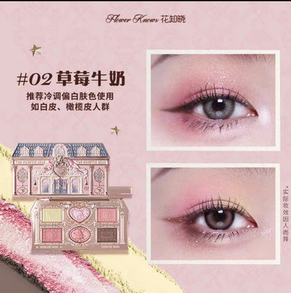 Flower knows sweetheart Bear series 6 color eyeshadow palette