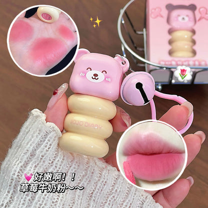 JOJO DAIRY Sweet bear plush lip mud