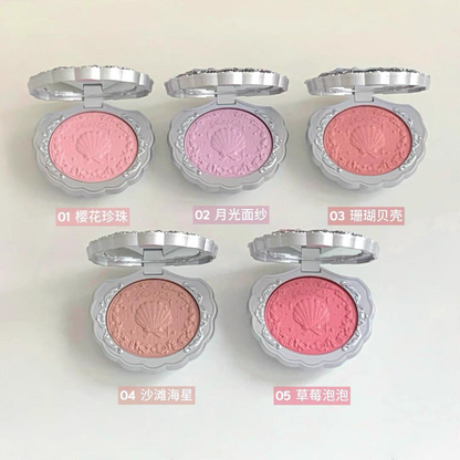 Flower knows shell pearl satin blush