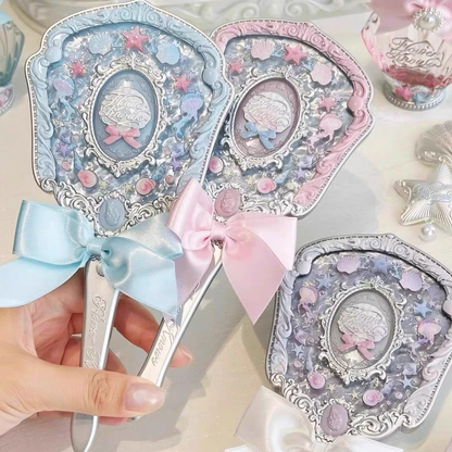 Flower knows shell pearl series hand mirror