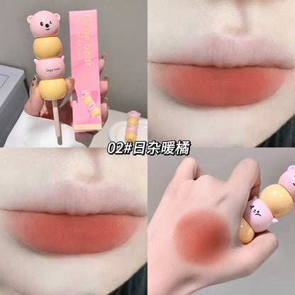 Gege bear Candied hawthorn velvet bear milk cream lip mud