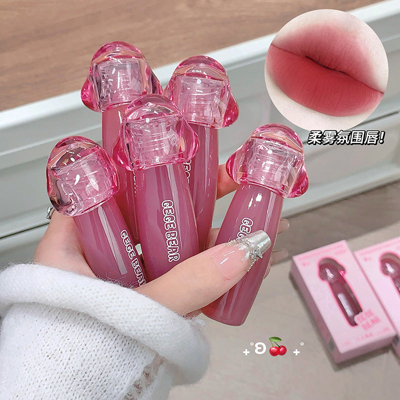 Gege bear milk cream velvet matte lip mud