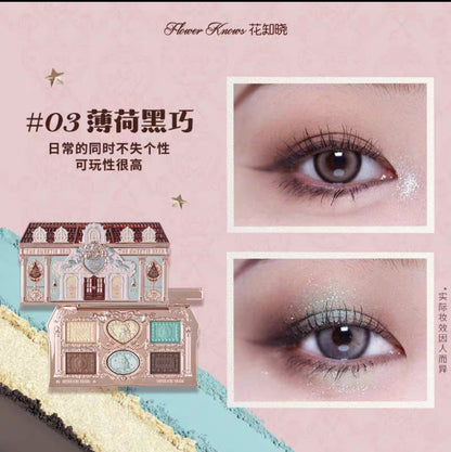 Flower knows sweetheart Bear series 6 color eyeshadow palette