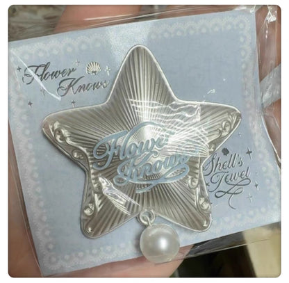 Flower knows shell pearl series hair pin