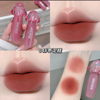 Gege bear milk cream velvet matte lip mud