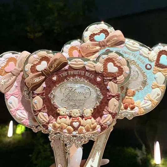 Flower knows sweetheart Bear series hand mirror