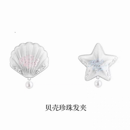Flower knows shell pearl series hair pin