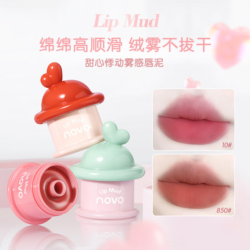 Novo Sweetheart matte finish lip mud